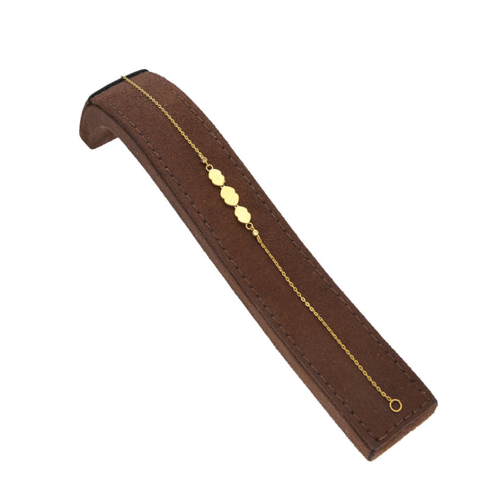 Gold Elegant Bracelet 21KT - FKJBRL21KM12138