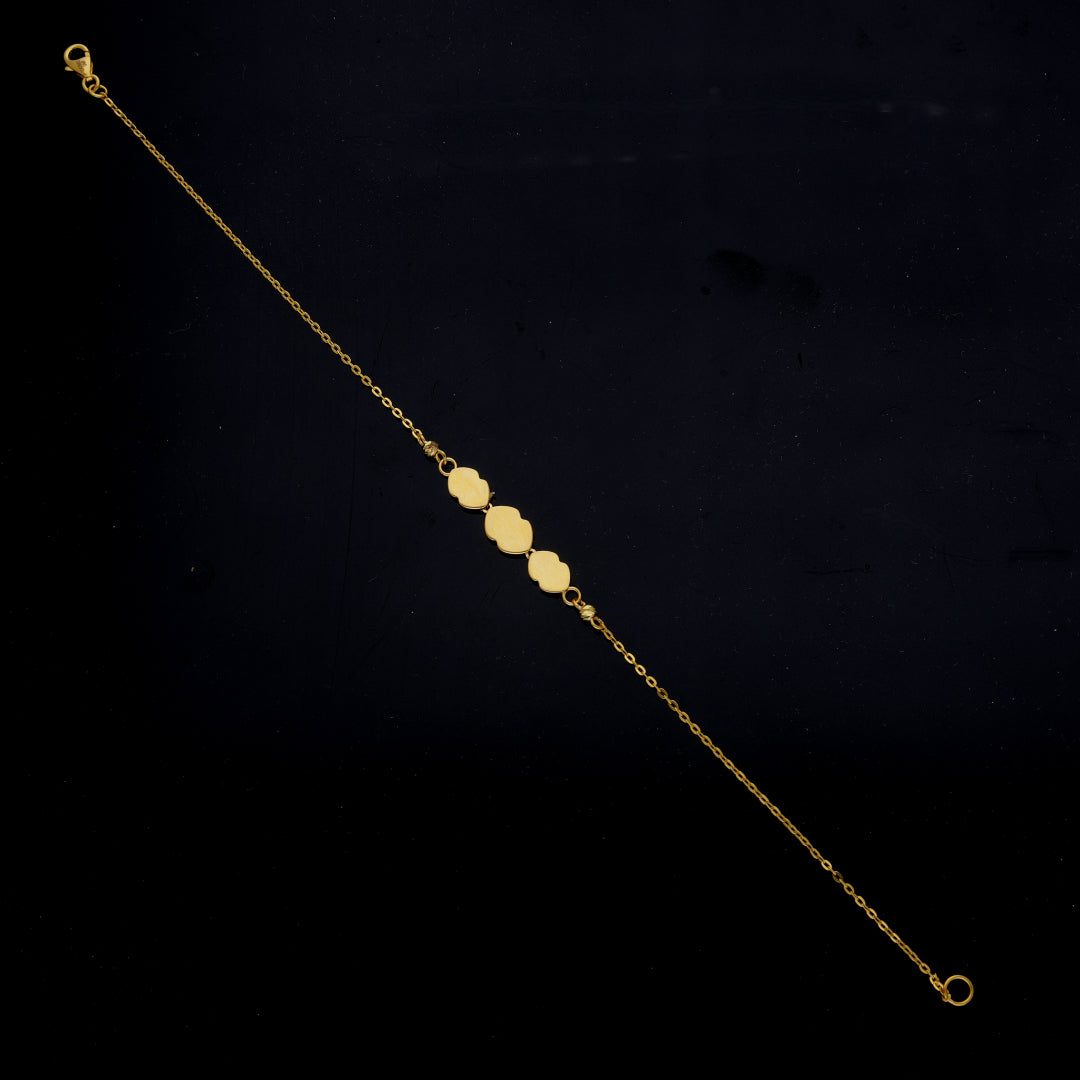 Gold Elegant Bracelet 21KT - FKJBRL21KM12138