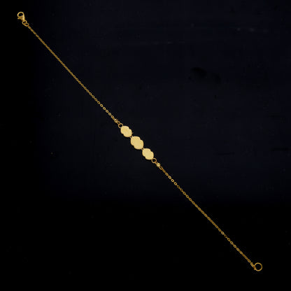 Gold Elegant Bracelet 21KT - FKJBRL21KM12138