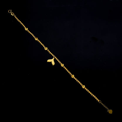 Gold Charm Bracelet 21KT - FKJBRL21KM12157