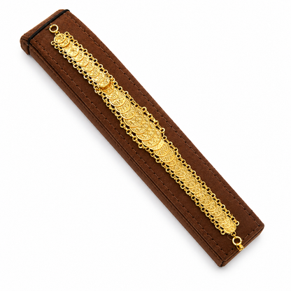 Gold Turkish Lira Bracelet 21KT - FKJBRL21KM12158