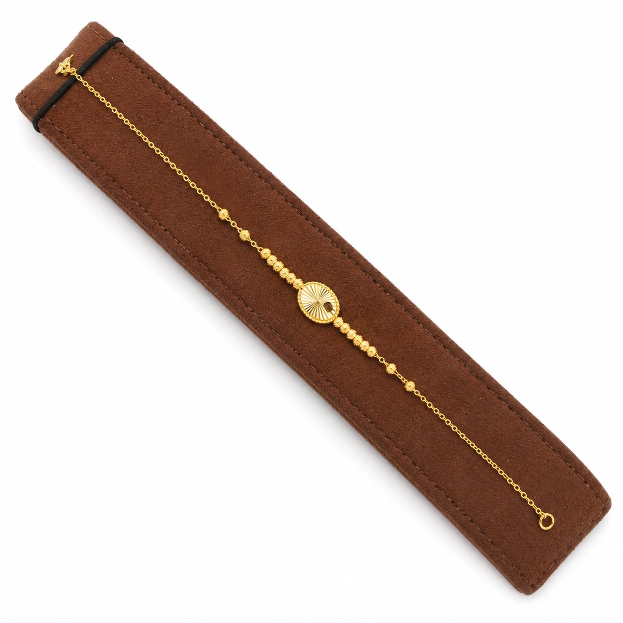 Gold Classic Bracelet 21KT - FKJBRL21KM12160