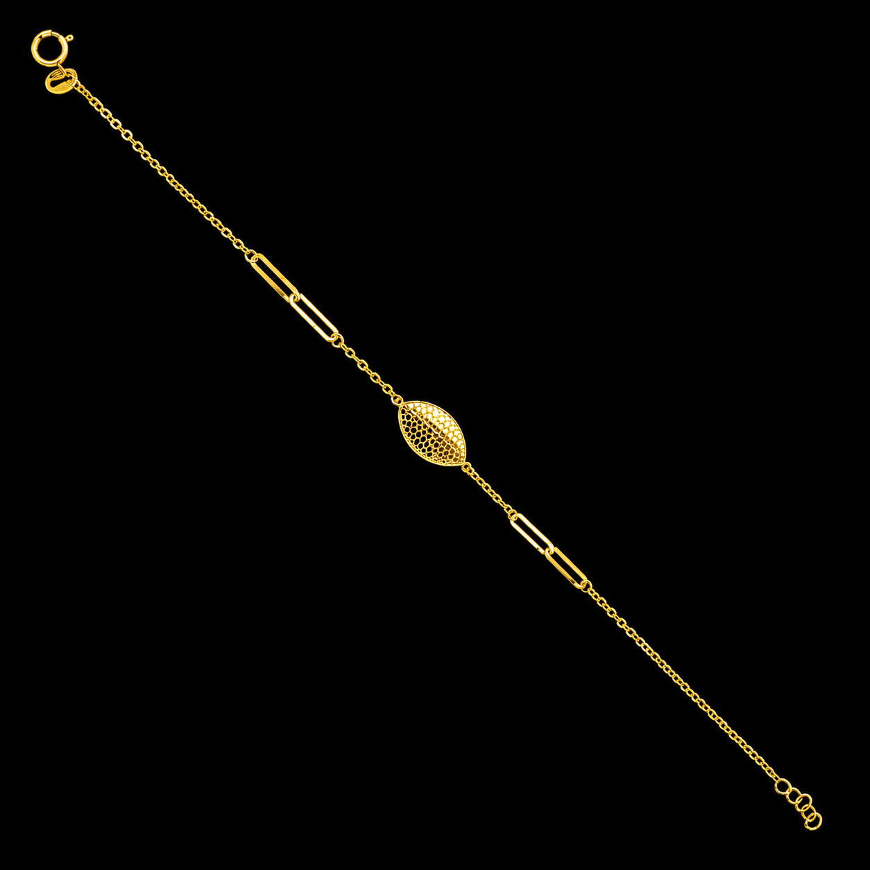 Gold Classic Bracelet 21KT - FKJBRL21KM12162