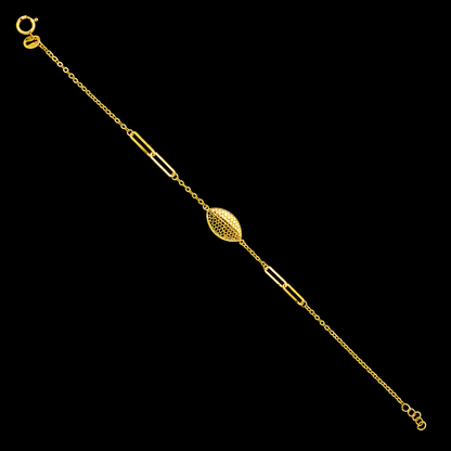 Gold Classic Bracelet 21KT - FKJBRL21KM12162
