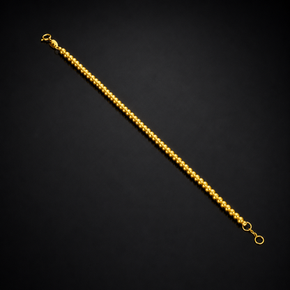 Gold Beads Bracelet 21KT - FKJBRL21KM12178