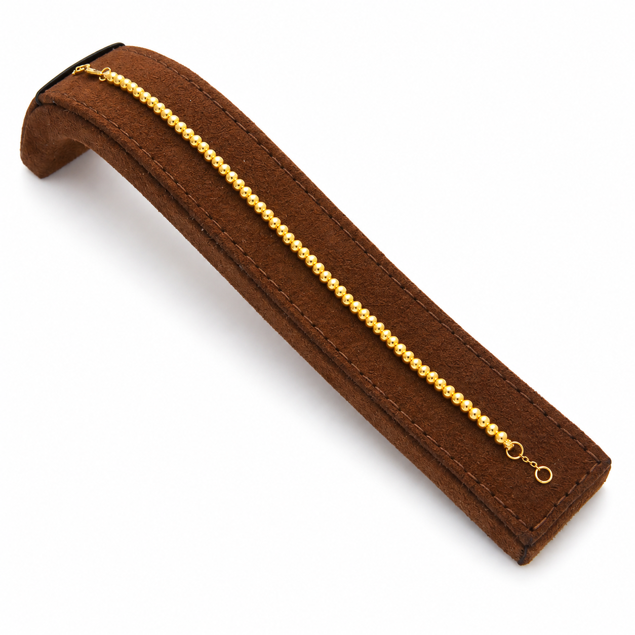 Gold Beads Bracelet 21KT - FKJBRL21KM12178
