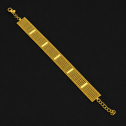 Gold Premium Broad Bracelet 21KT - FKJBRL21KM12186