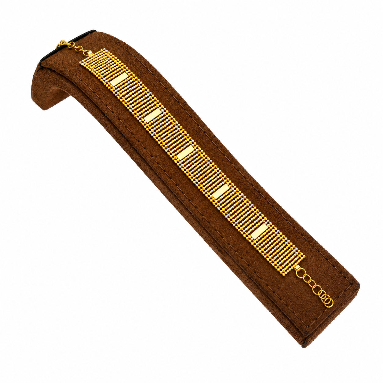 Gold Premium Broad Bracelet 21KT - FKJBRL21KM12186