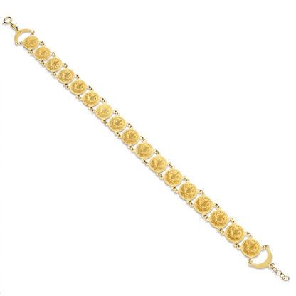 Gold Turkish Lira Bracelet 21KT - FKJBRL21KM12188