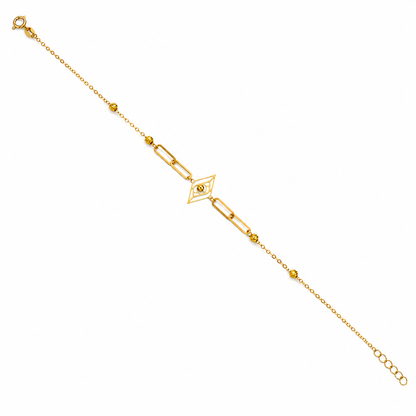 Gold Minimalist Bracelet 21KT - FKJBRL21KM12191