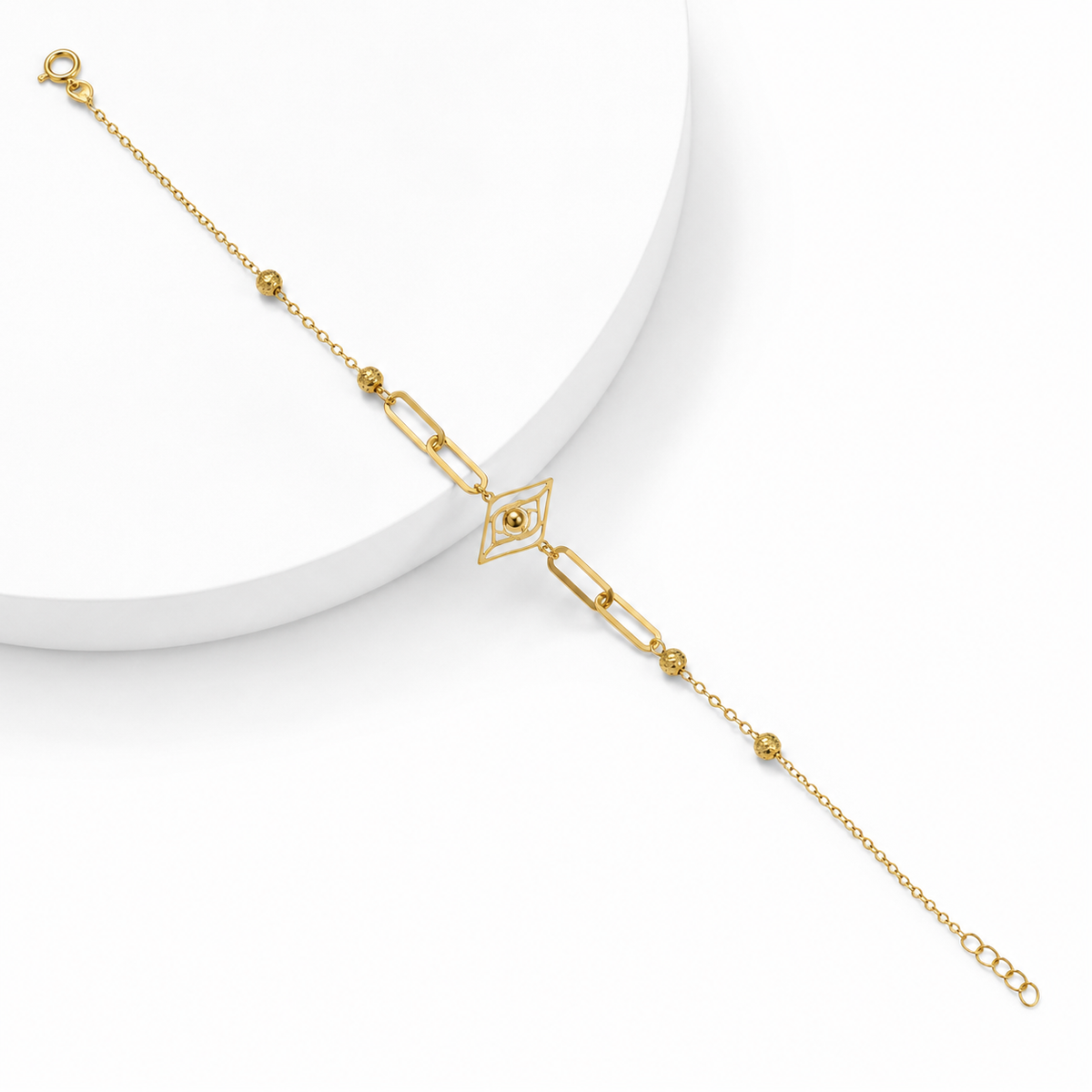 Gold Minimalist Bracelet 21KT - FKJBRL21KM12191