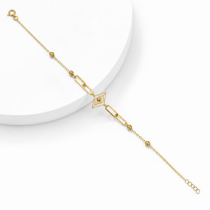 Gold Minimalist Bracelet 21KT - FKJBRL21KM12191