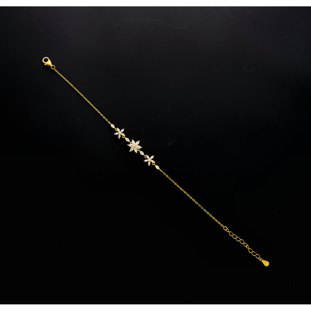 Sterling Silver 925 Daisy Bracelet - FKJBRLSL10538