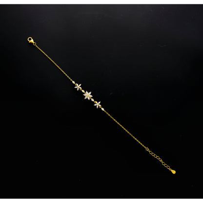 Sterling Silver 925 Daisy Bracelet - FKJBRLSL10538
