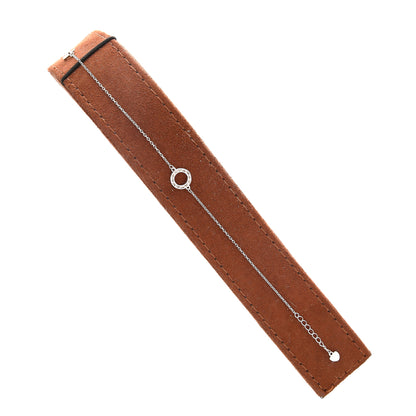 Sterling Silver 925 Open Circle Bracelet - FKJBRLSL10601