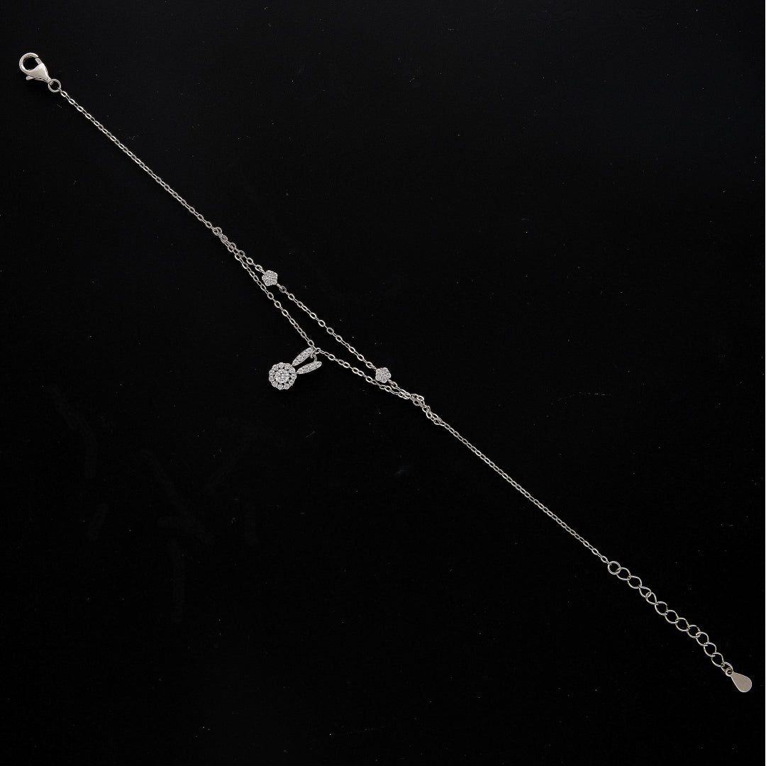 Sterling Silver 925 Lustre Charm Bracelet - FKJBRLSL10627