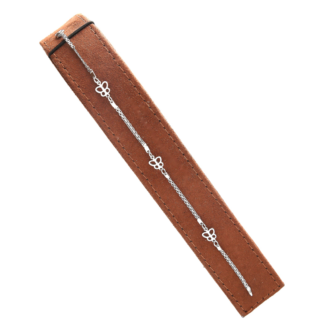 Sterling Silver 925 Butterfly Design Bracelet - FKJBRLSL10648