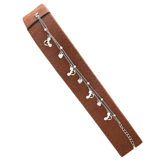 Sterling Silver 925 Mickey Mouse Charm Bracelet - FKJBRLSL10664