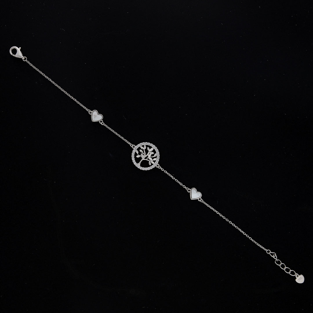 Sterling Silver 925 Symbolic Tree Bracelet - FKJBRLSL10670