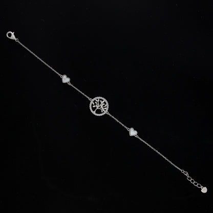 Sterling Silver 925 Symbolic Tree Bracelet - FKJBRLSL10670