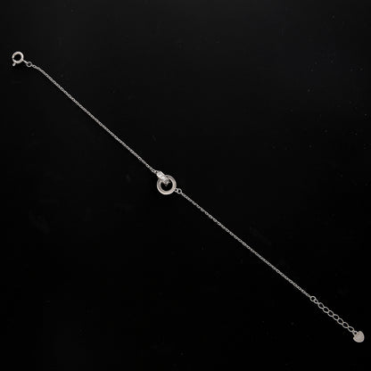 Sterling Silver 925 Ring Charm Bracelet - FKJBRLSL10676