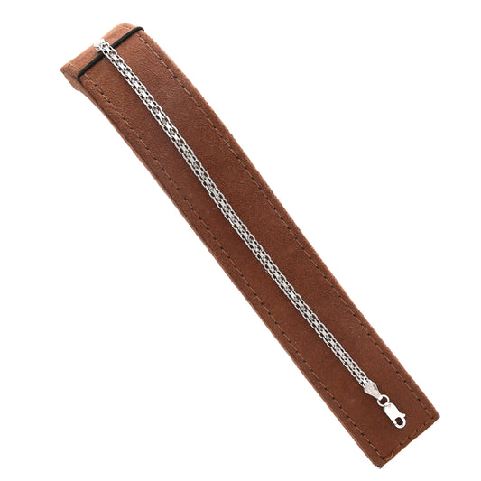 Sterling Silver 925 Minimalist Chain Bracelet - FKJBRLSL10677