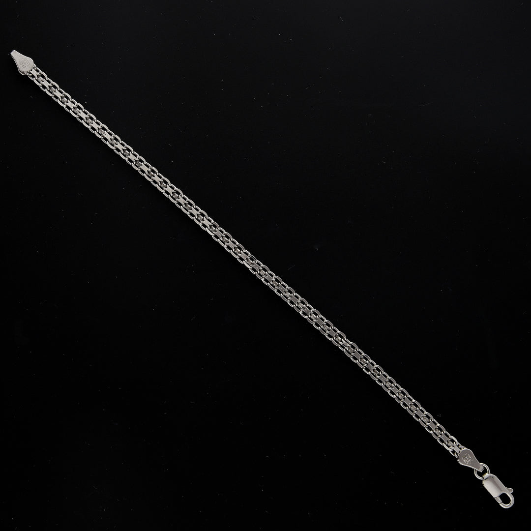 Sterling Silver 925 Minimalist Chain Bracelet - FKJBRLSL10677