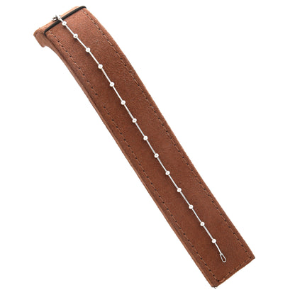 Sterling Silver 925 Beaded Link Bracelet - FKJBRLSL10684