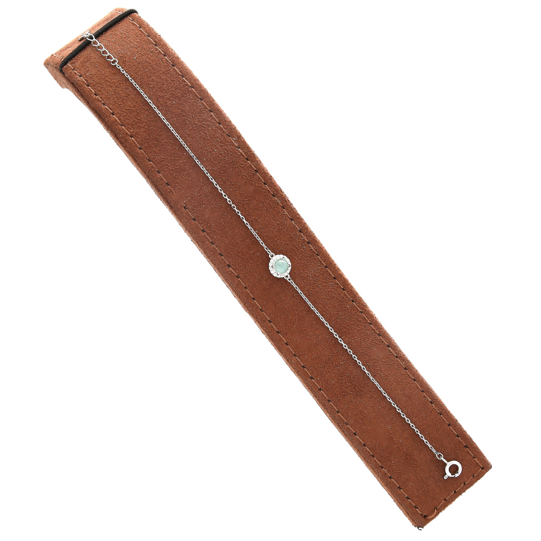 Sterling Silver 925 Sparkling Centerpiece Bracelet - FKJBRLSL10696