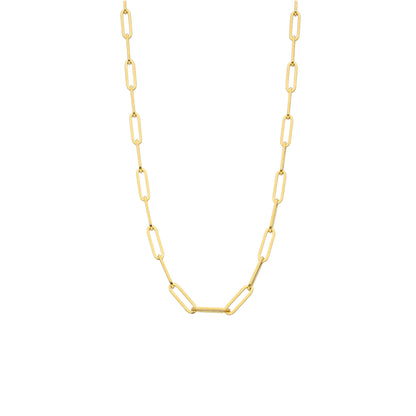 سلسلة مشبك ورق أنيقة من الذهب عيار 21 قيراطًا - FKJCN21KM10400