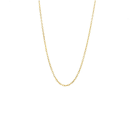 Gold Thin Interlink Chain 21KT - FKJCN21KM10426