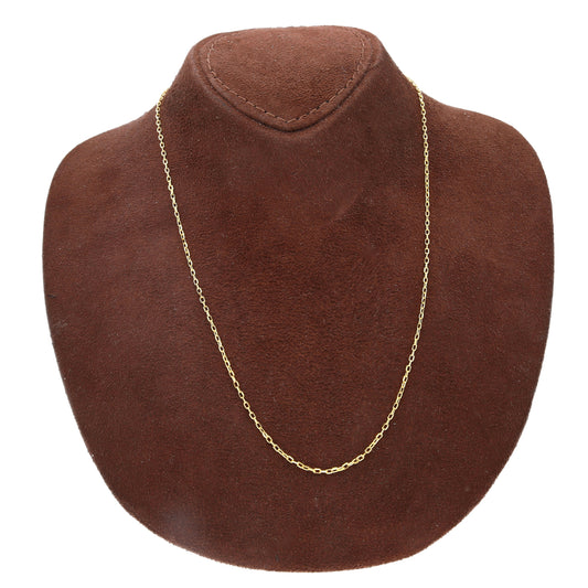 Gold Thin Interlink Chain 21KT - FKJCN21KM10427