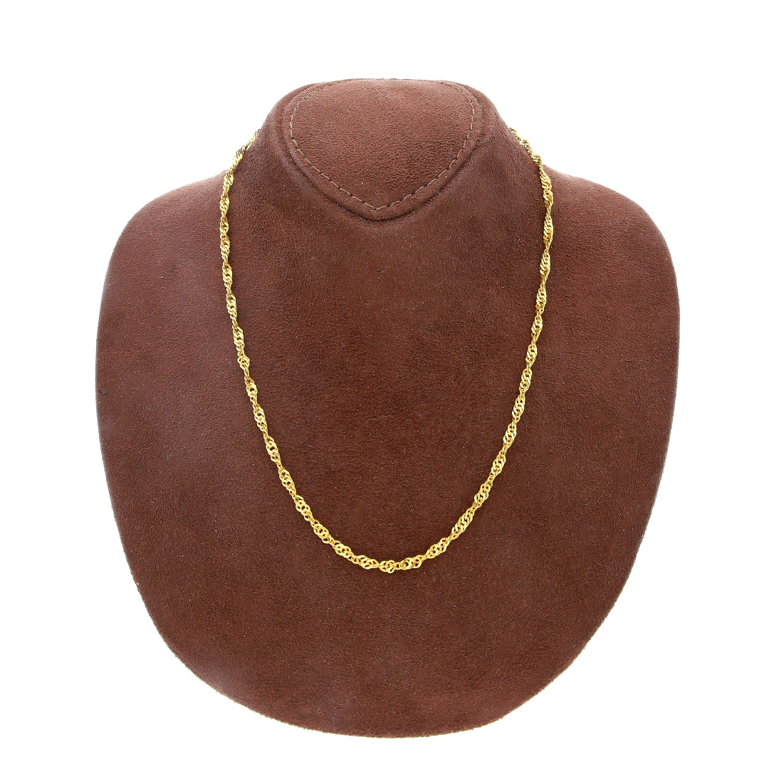 Gold Twisted Rope Chain 21KT - FKJCN21KM10498