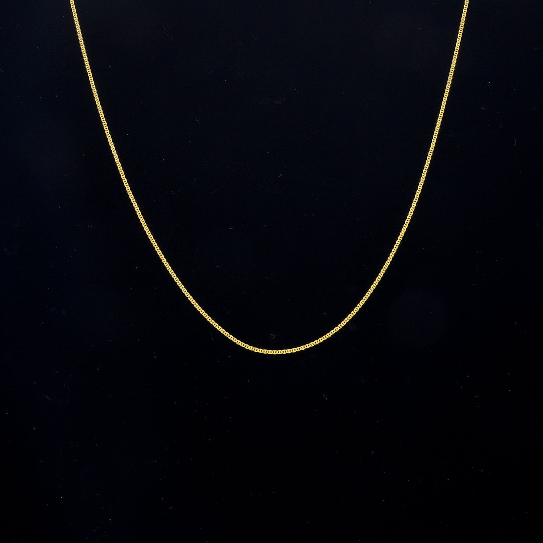 Gold Sleek Chain 21KT - FKJCN21KM10499
