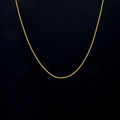 Gold Sleek Chain 21KT - FKJCN21KM10499