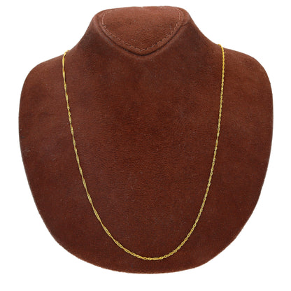 Gold Rope Style Chain 21KT - FKJCN21KM10500