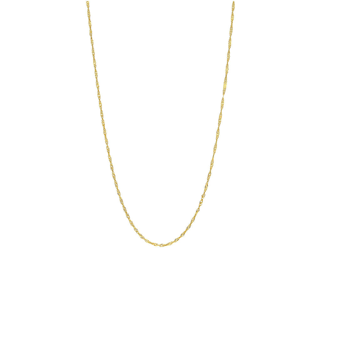 Gold Rope Style Chain 21KT - FKJCN21KM10500