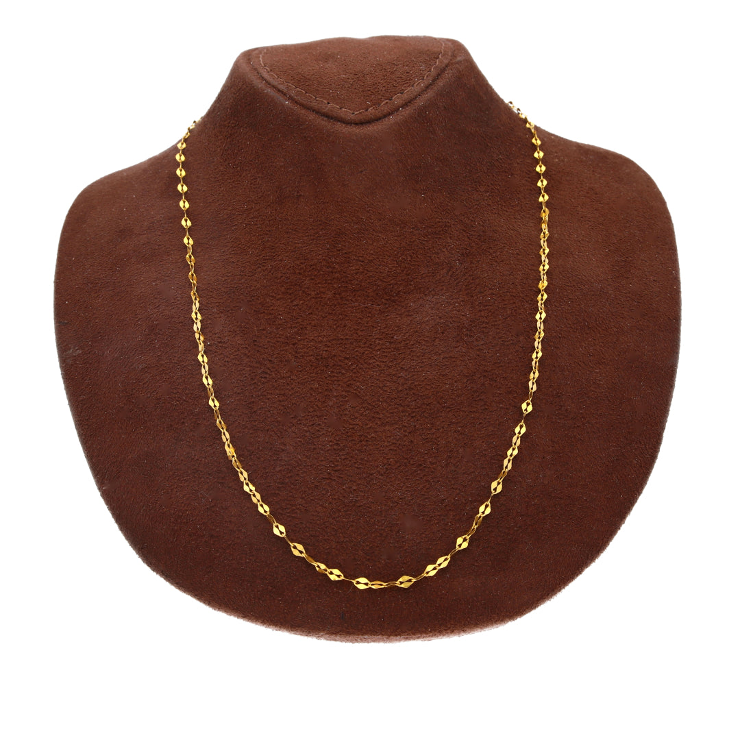 Gold Twisted Rope Link Chain 21KT - FKJCN21KM10503