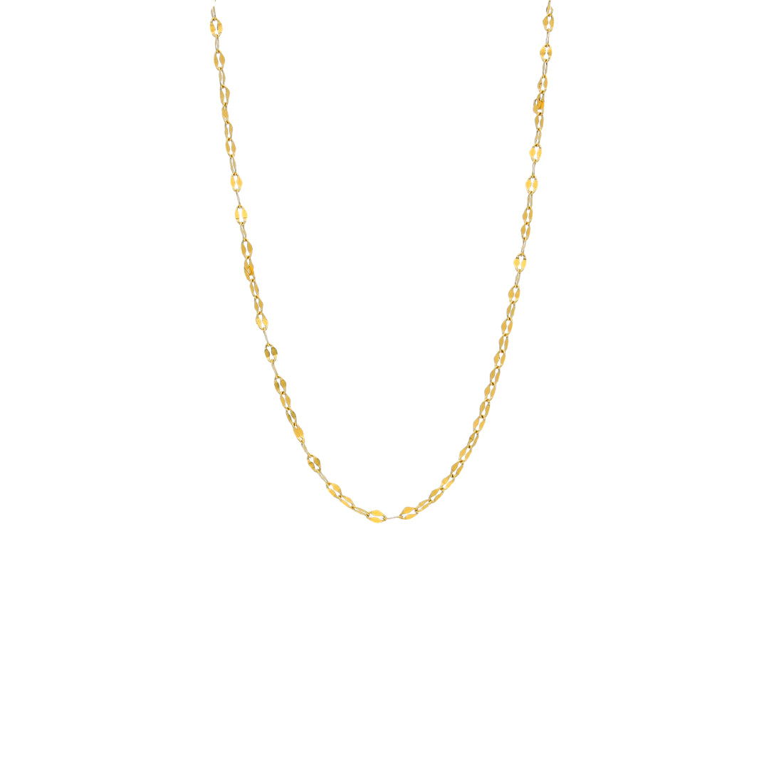 Gold Twisted Rope Link Chain 21KT - FKJCN21KM10503