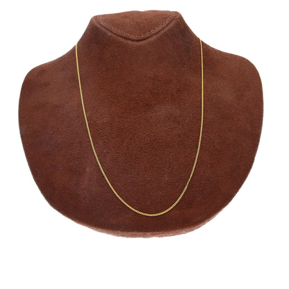 Gold Sleek Cuban Link Chain 21KT - FKJCN21KM10504