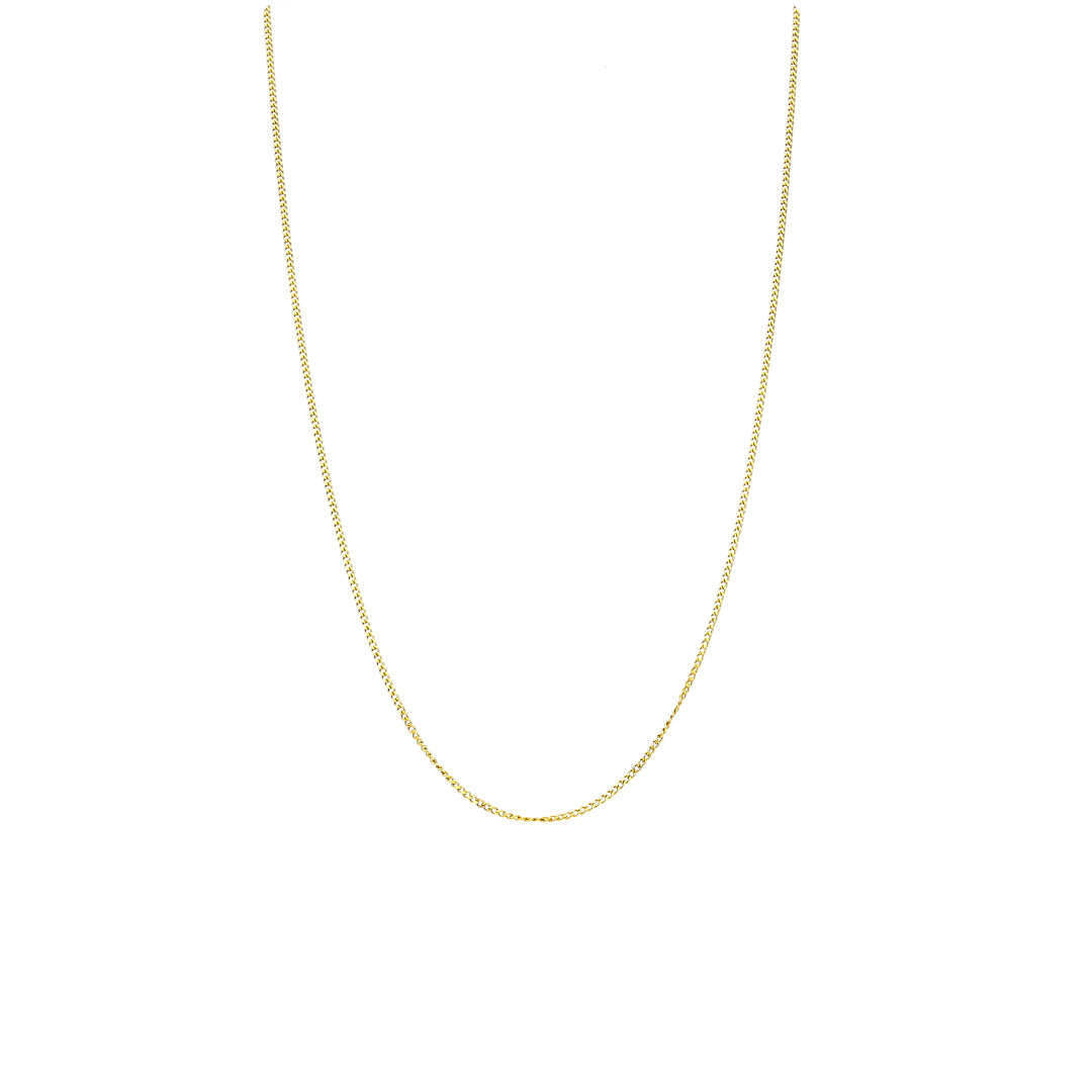 Gold Sleek Cuban Link Chain 21KT - FKJCN21KM10504