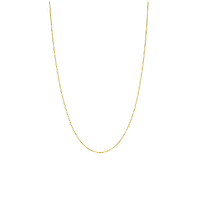 Gold Sleek Cuban Link Chain 21KT - FKJCN21KM10504
