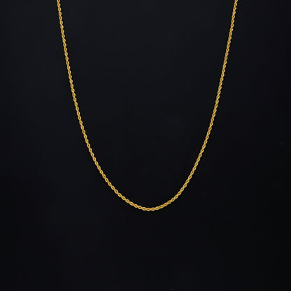 Gold Cable Style Chain 21KT - FKJCN21KM10507