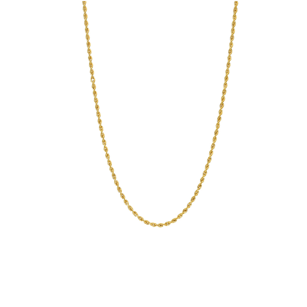 Gold Rope Twist Chain 21KT - FKJCN21KM10508