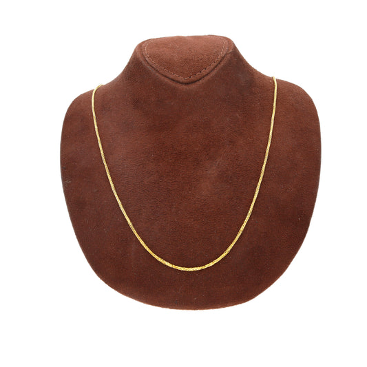 Gold Wheat Link Chain 21KT - FKJCN21KM10509