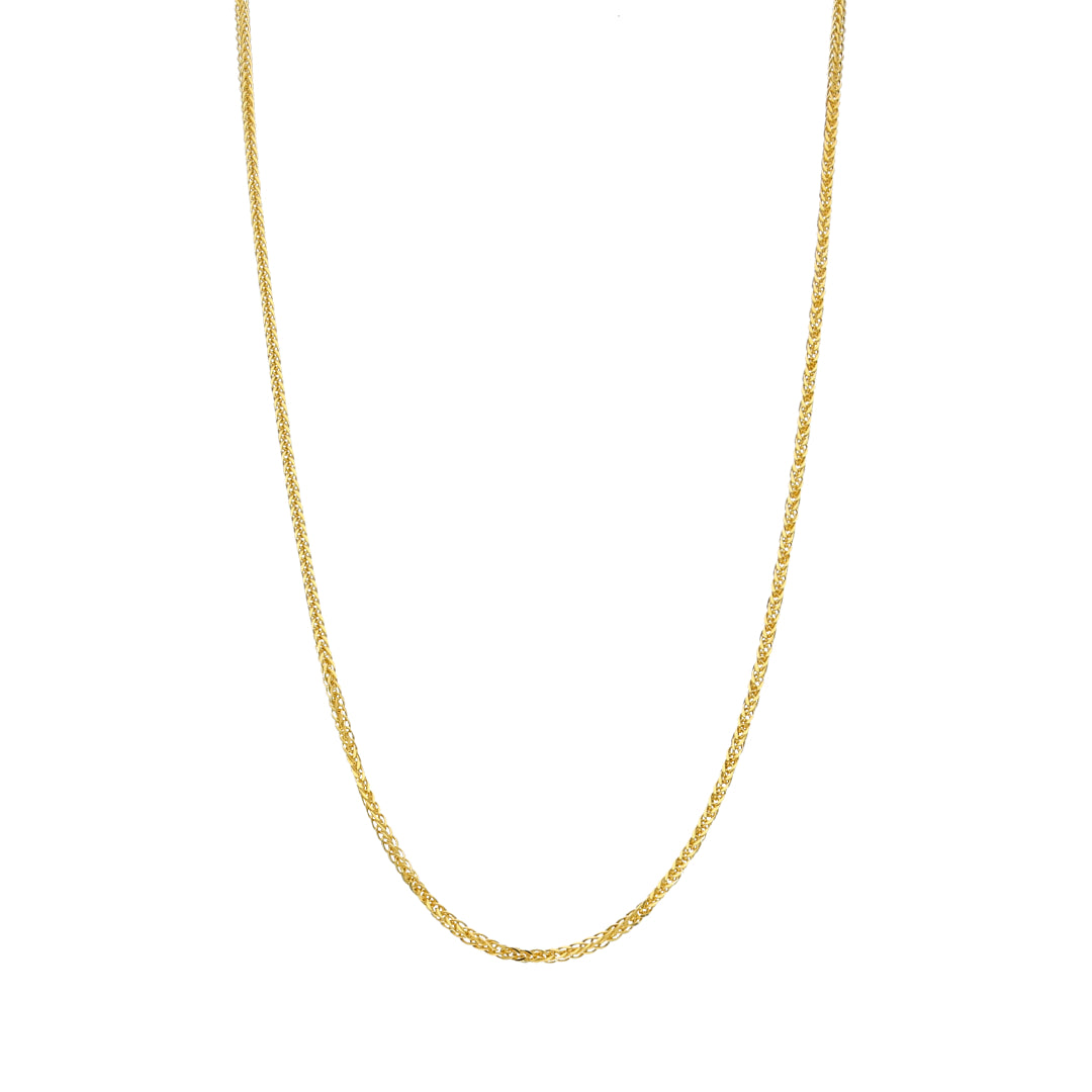 Gold Wheat Link Chain 21KT - FKJCN21KM10509