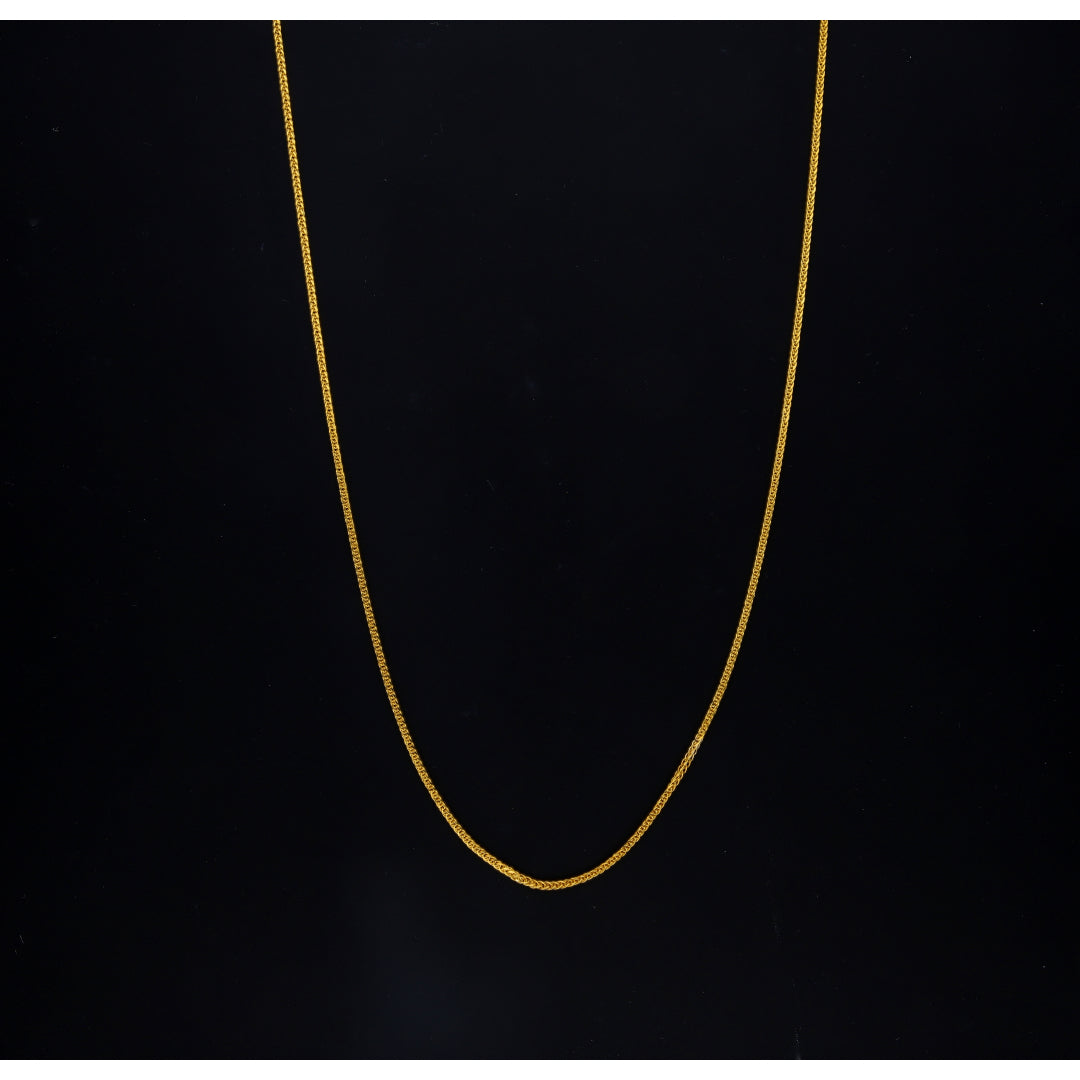 Gold Wheat Link Chain 21KT - FKJCN21KM10509