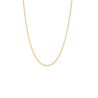 Gold Fine Box Chain 21KT - FKJCN21KM10512