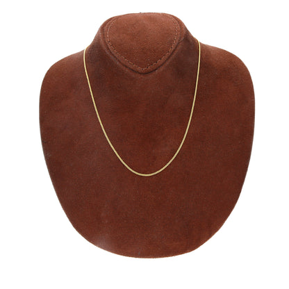 Gold Fine Box Chain 21KT - FKJCN21KM10512