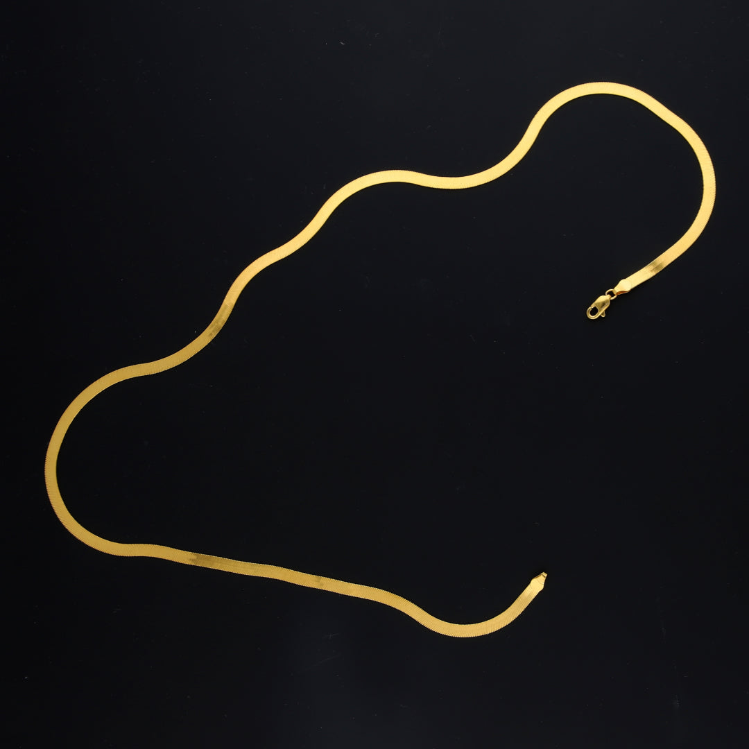 Gold Flat-Link Chain 21KT - FKJCN21KM10940